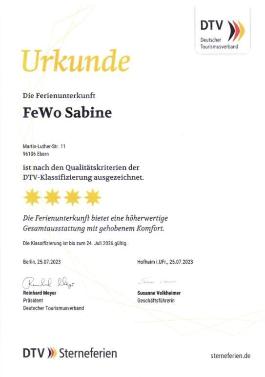 Fewo Sabine Ebern Ngoại thất bức ảnh